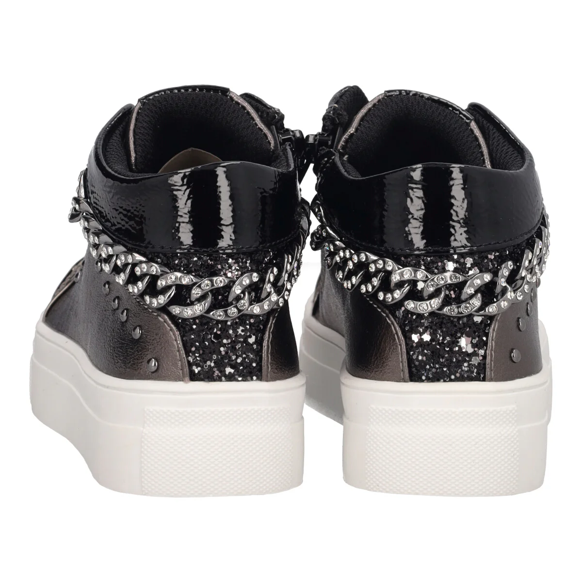 Sneakers Alte Bambina Grigio Fucile - Image 5