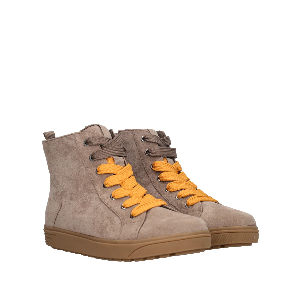 Sneakers Alte Donna Beige - Image 3