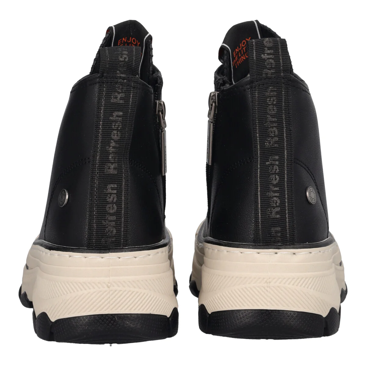 Sneakers Alte Donna Nere e Bianche - Image 5