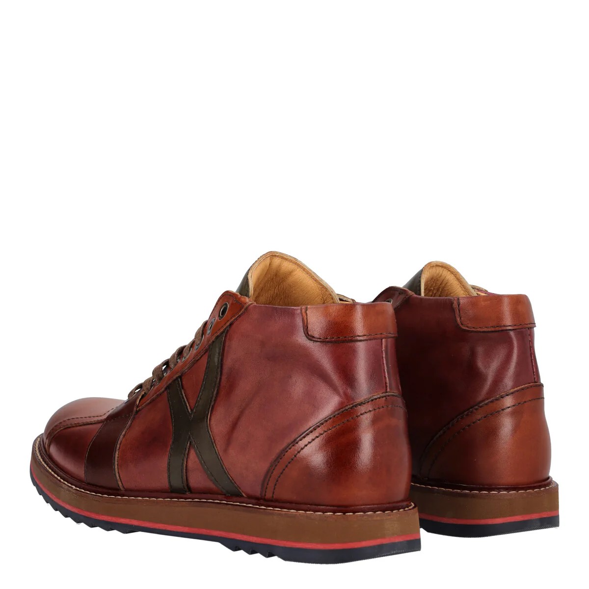 Sneakers Alte Uomo Crust Legno in Pelle - Image 4