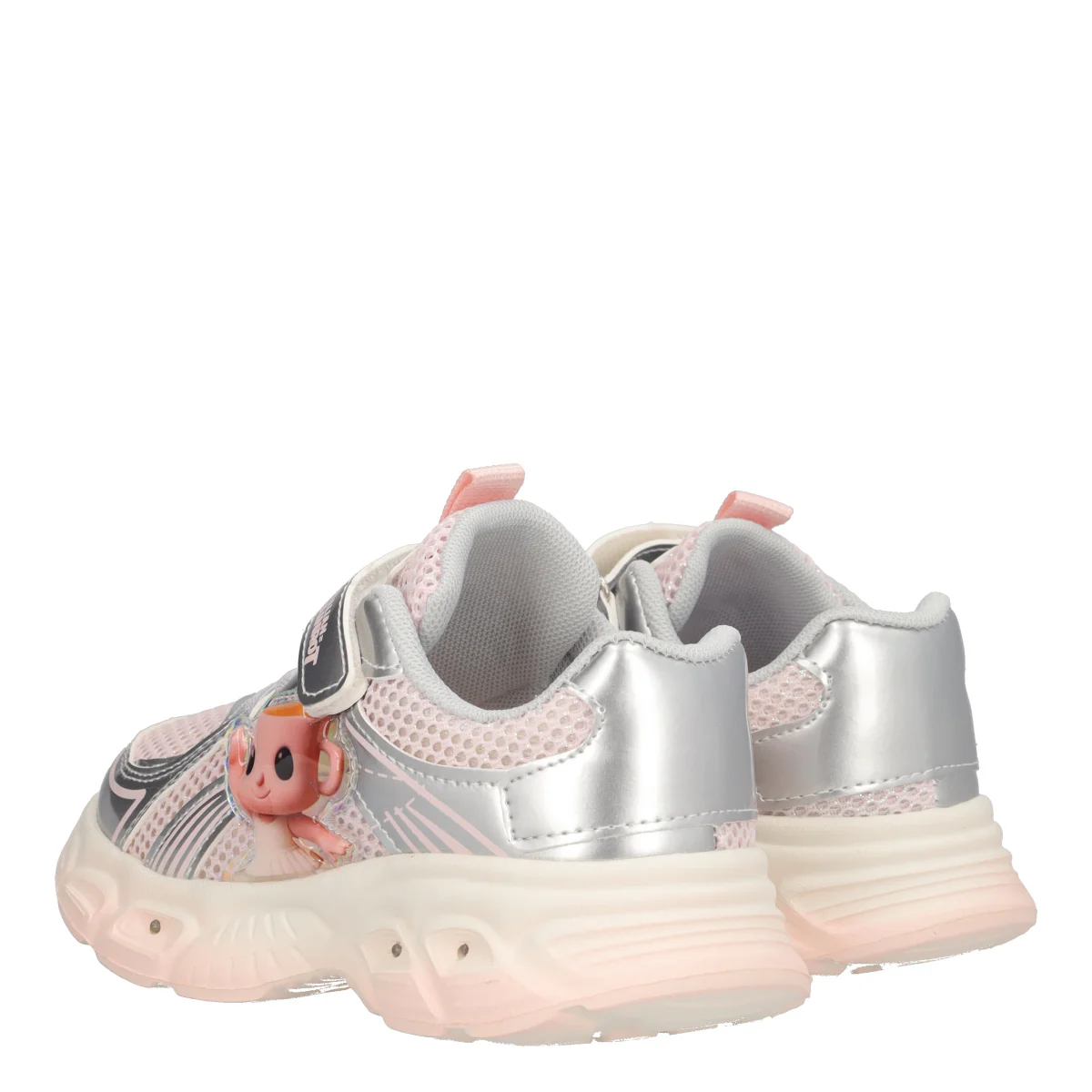 Sneakers Bambina Argento con Luci - Image 4