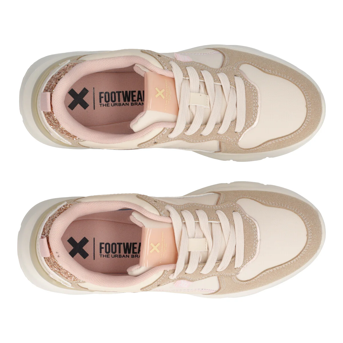 Sneakers Bambina Beige - Image 5