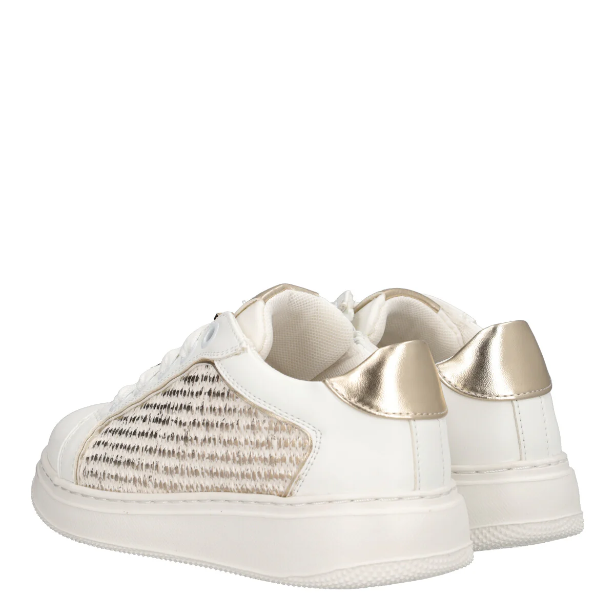 Sneakers Bambina Bianca e Oro - Image 4