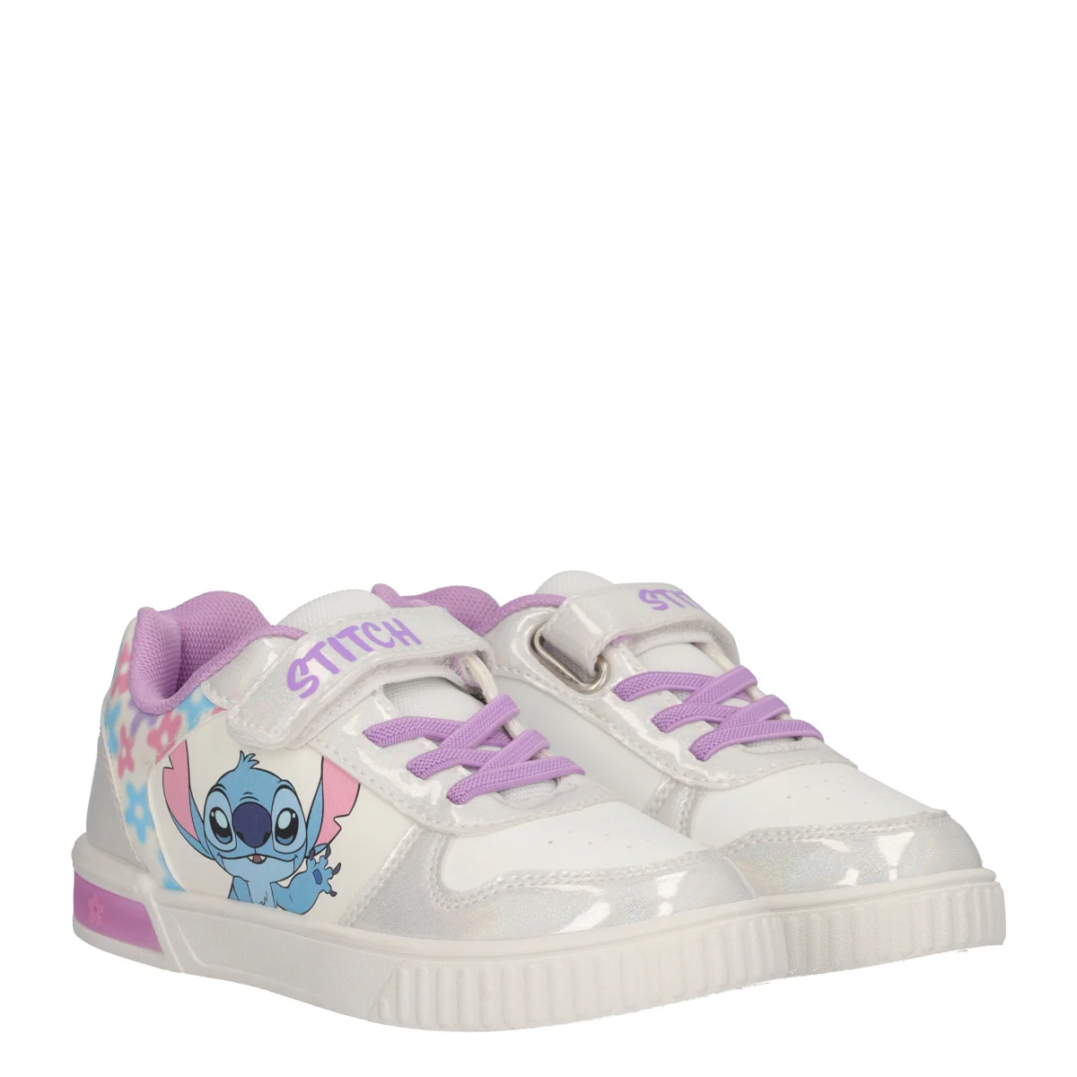 Sneakers Bambina Bianche Lilo & Stitch con Luci - Image 3