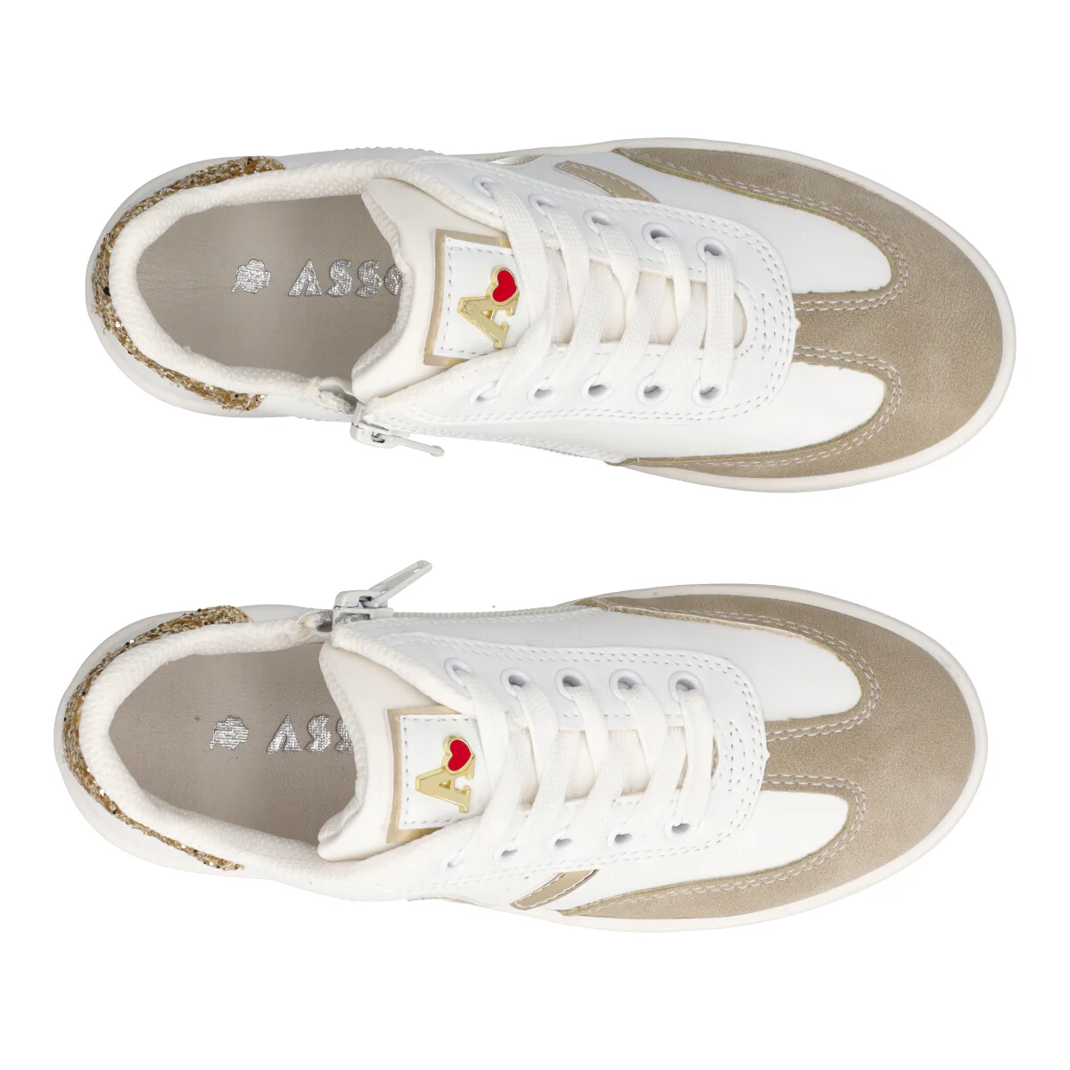 Sneakers Bambina Bianche e Oro - Image 5