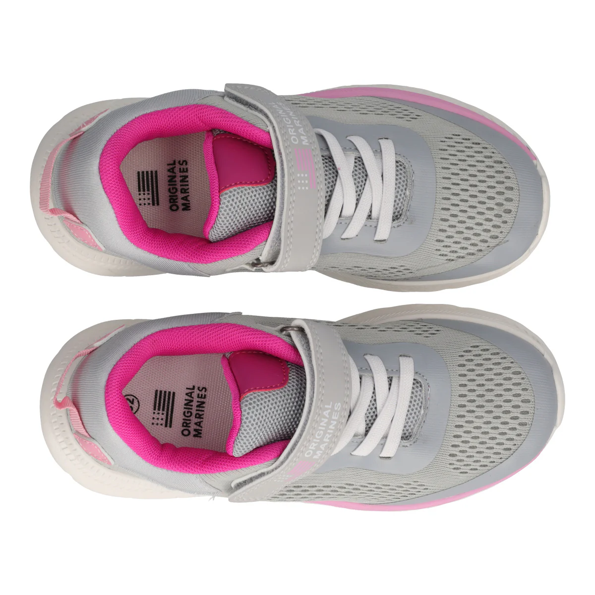 Sneakers Bambina Grigie e Fuxia - Image 5