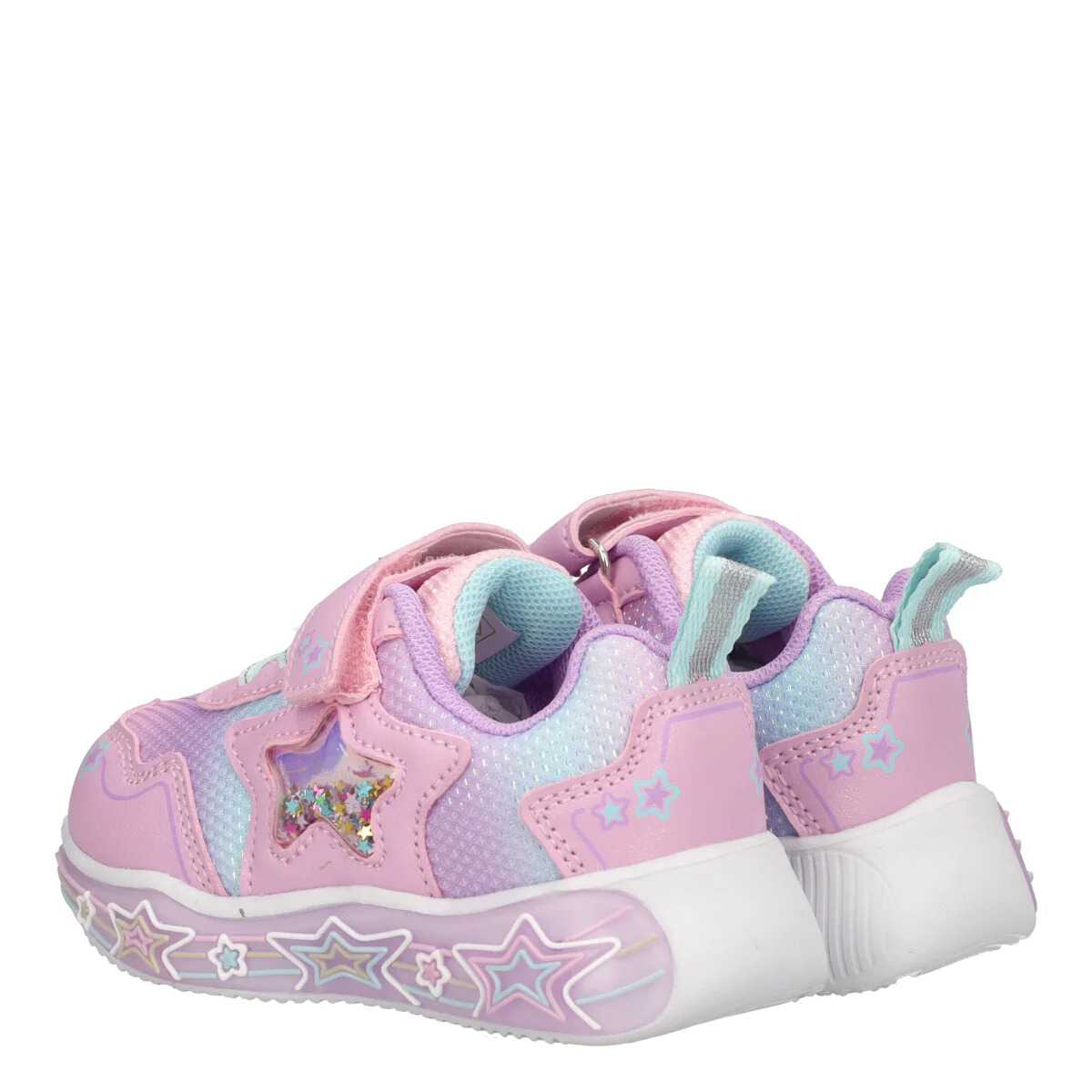 Sneakers Bambina Rosa e Lilla con Luci - Image 4