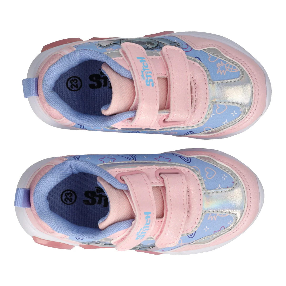 Sneakers Bambina Rosa e Azzurre Stitch - Image 5