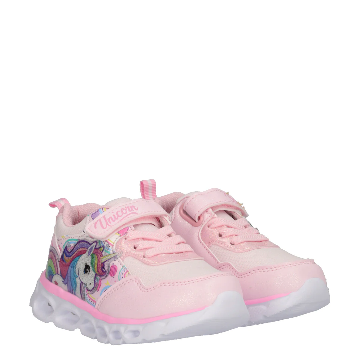 Sneakers Bambina Rosa con Luci - Image 3