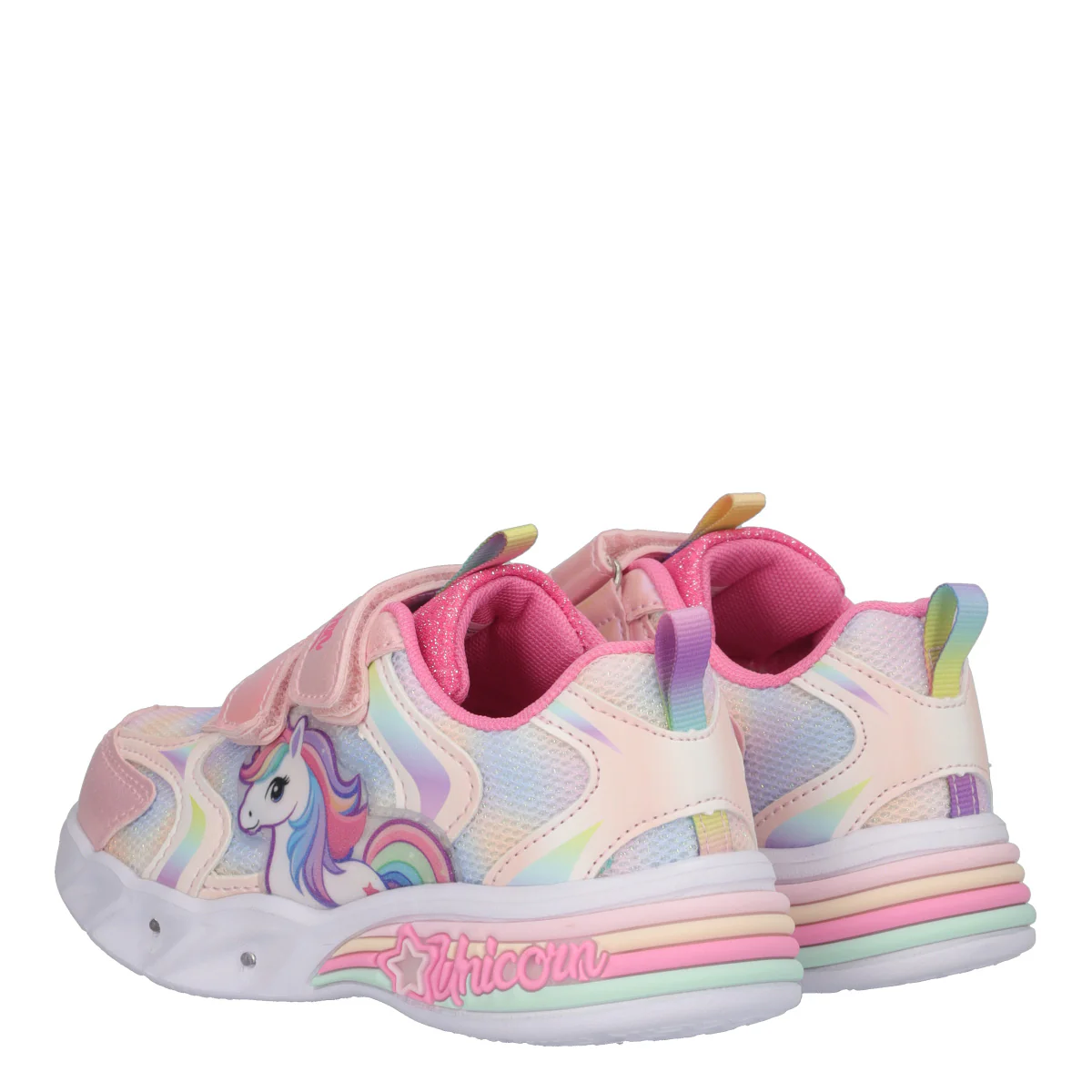 Sneakers Bambina Unicorn Rosa con Luci - Image 4