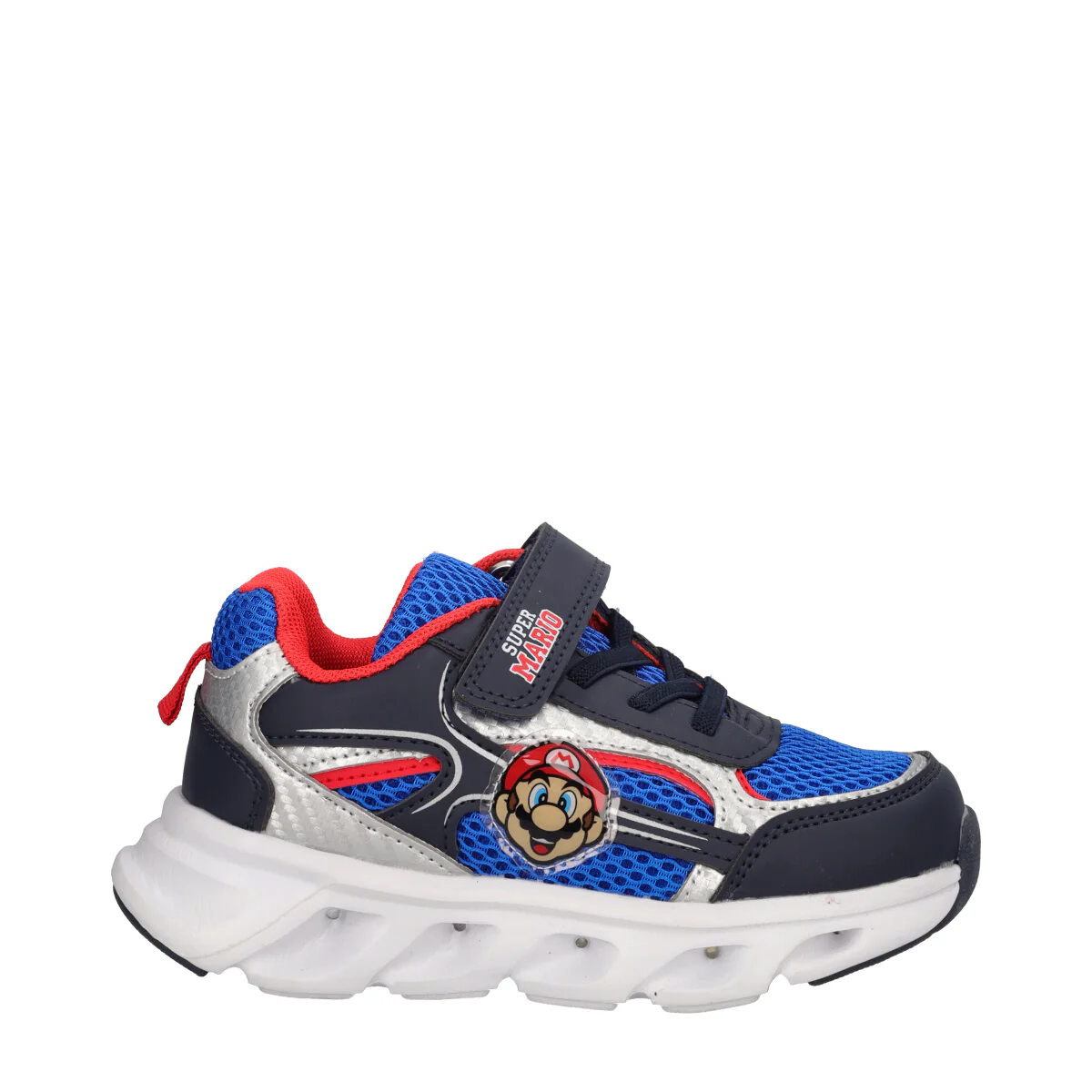 Sneakers Bambini Blu Super Mario con Luci