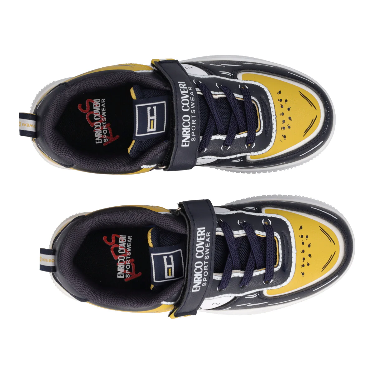 Sneakers Bambini Gialle, Nere e Bianche - Image 5