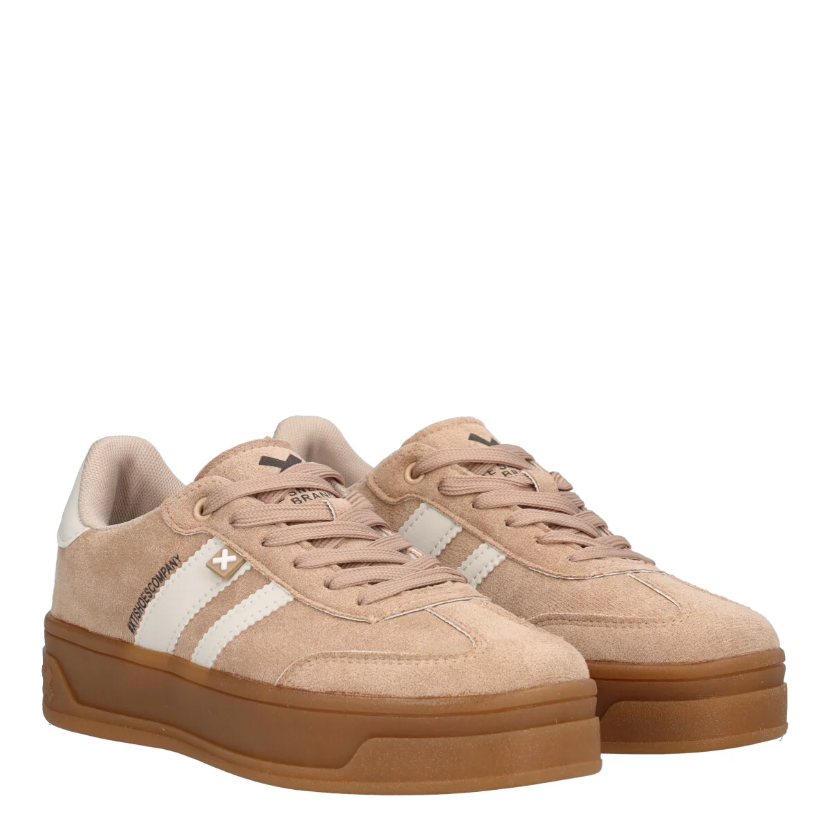 Sneakers Beige con Platform - Image 3