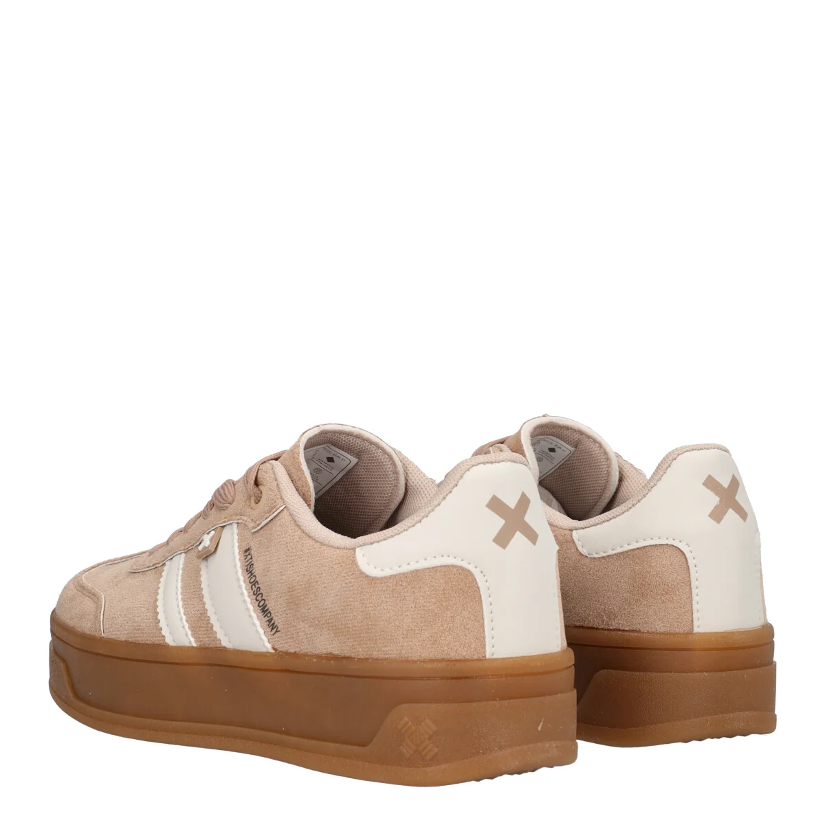Sneakers Beige con Platform - Image 4