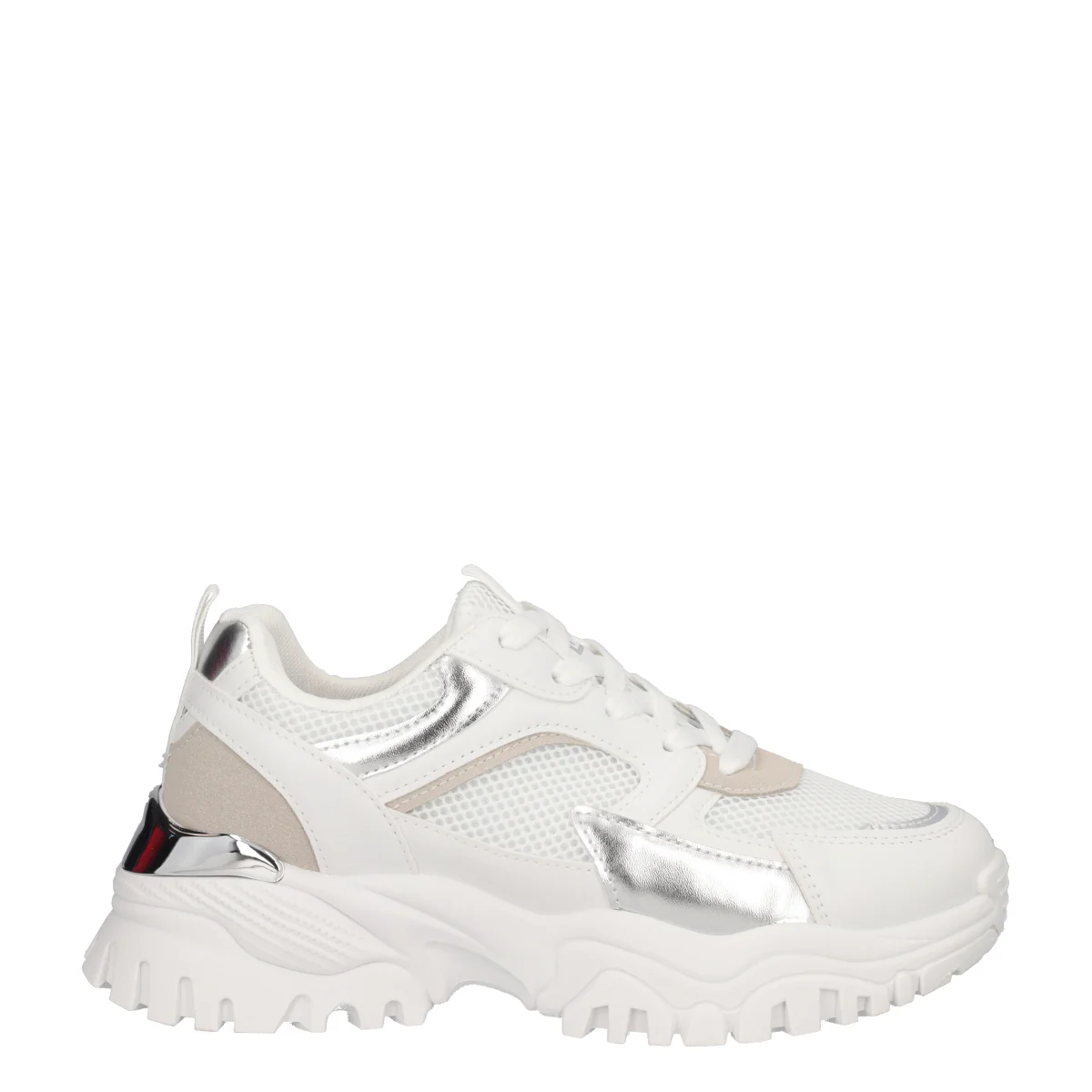 Sneakers Chunky Donna Bianche e Argento