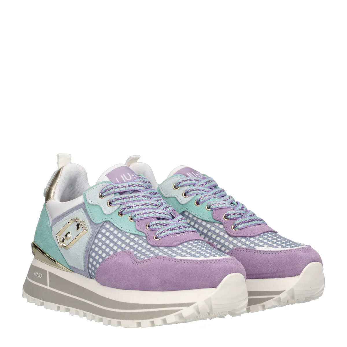 Sneakers con mesh quadrettato - Image 3