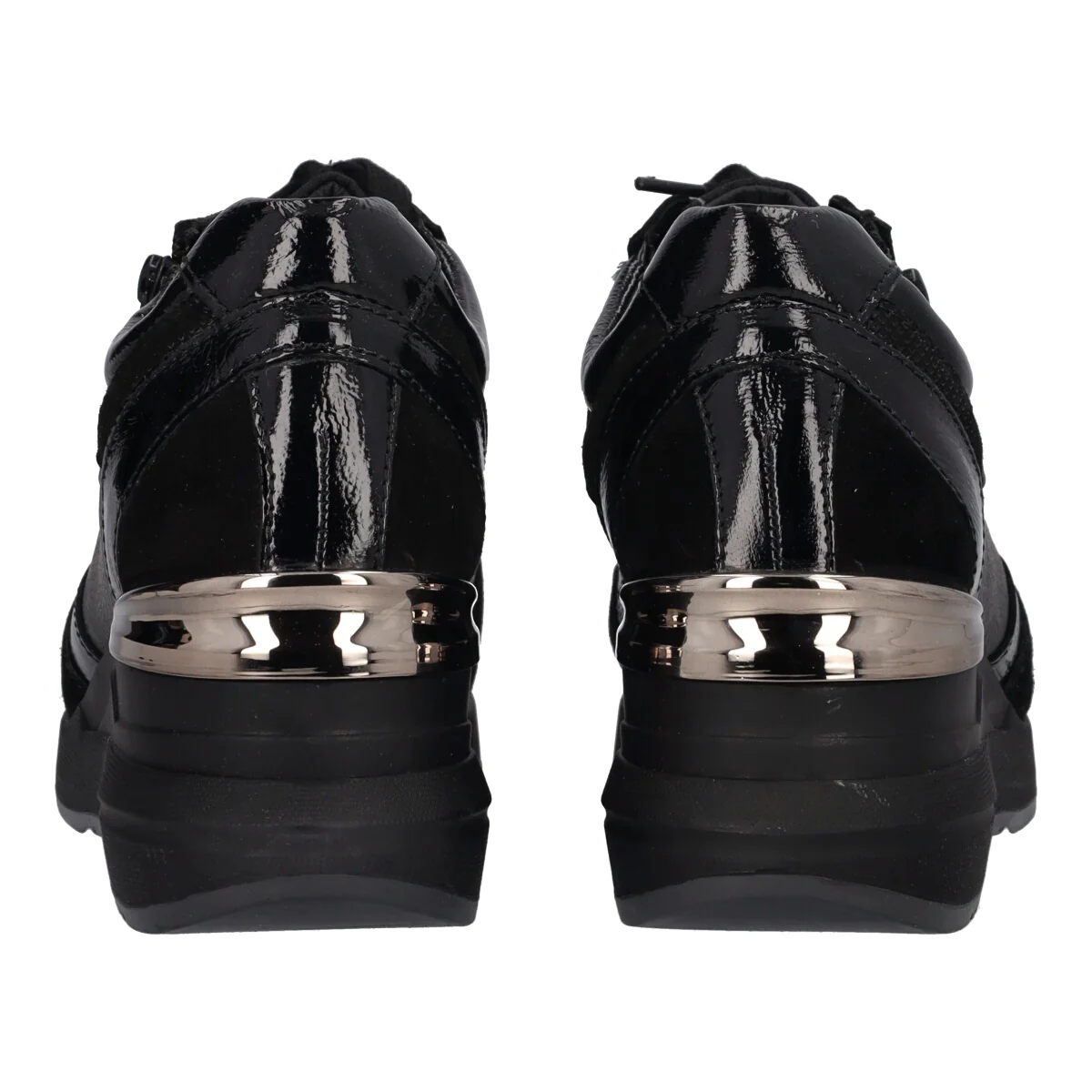 Sneakers con zeppa in pelle - Image 5