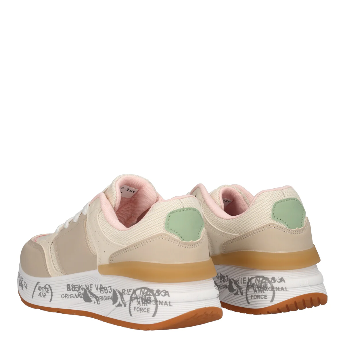 Sneakers Donna Beige e Rosa - Image 4