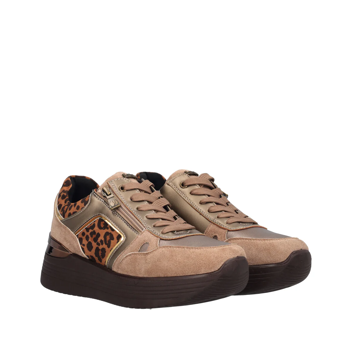 Sneakers Donna Beige - Image 3
