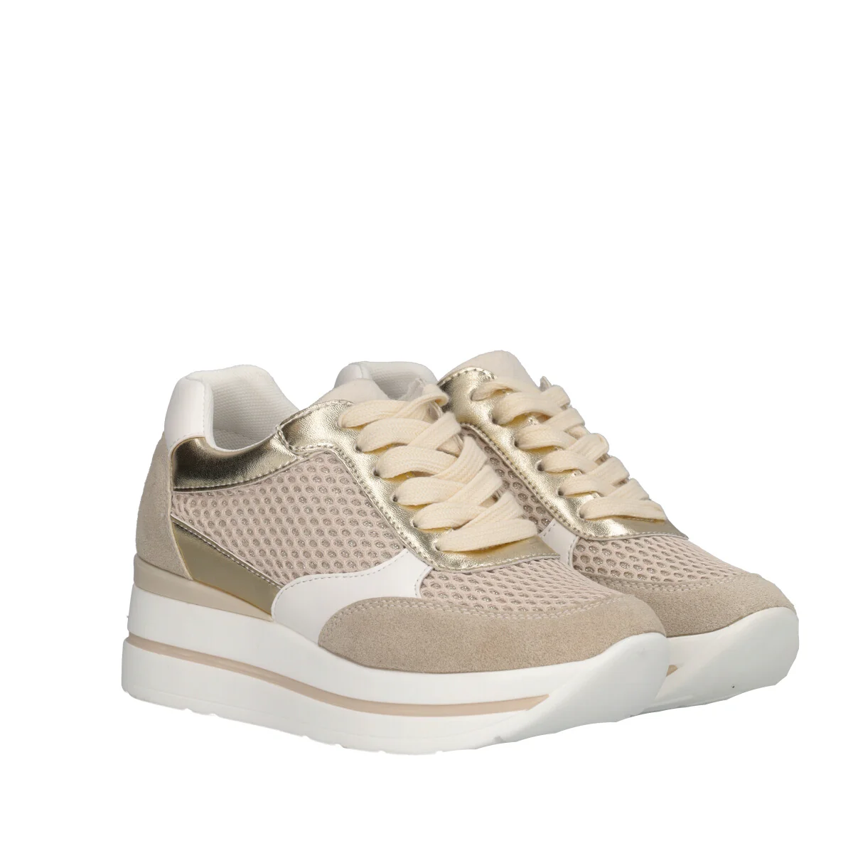Sneakers Donna Beige - Image 3