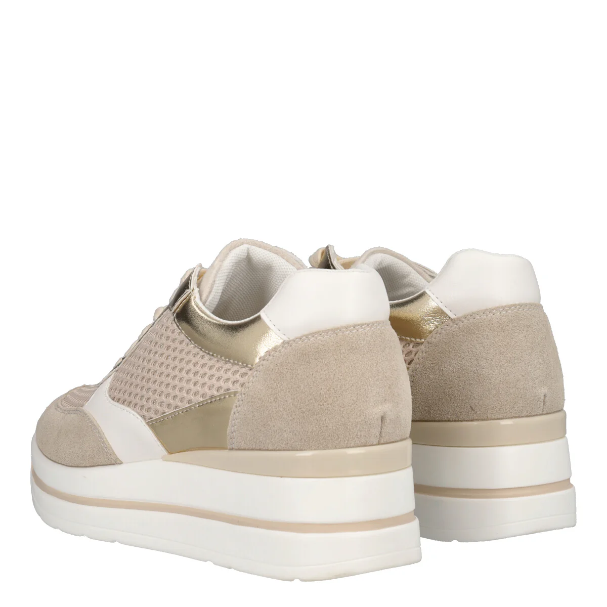 Sneakers Donna Beige - Image 4