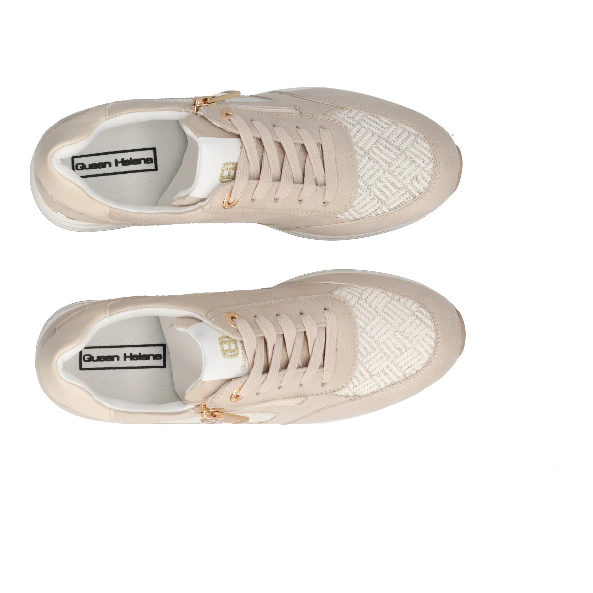 Sneakers Donna Beige - Image 5