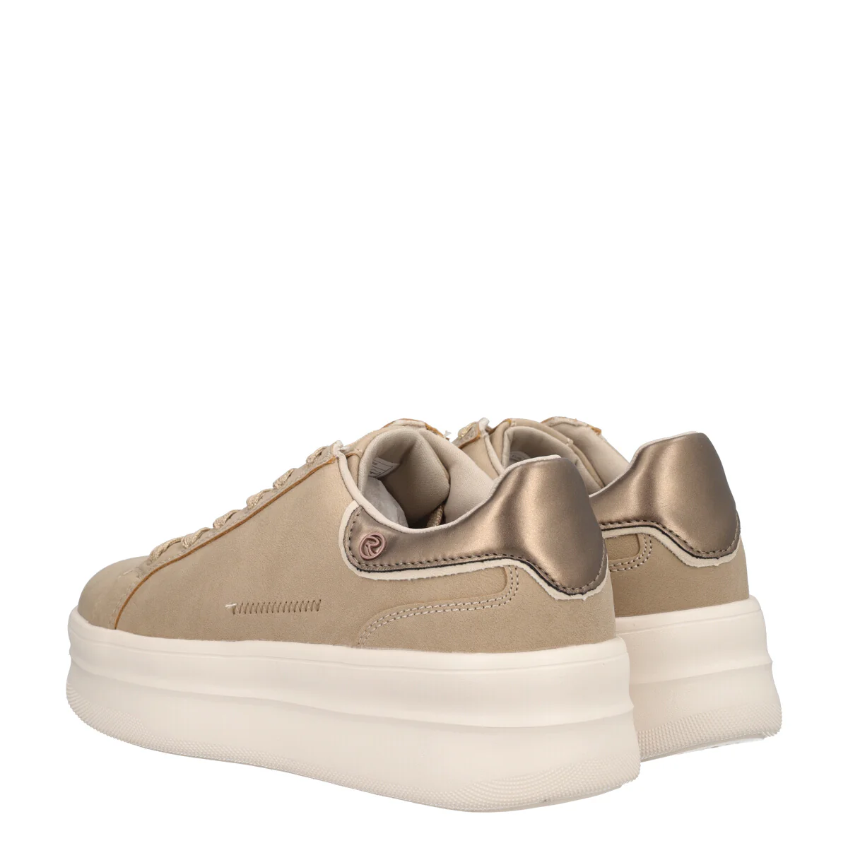 Sneakers Donna Beige - Image 4