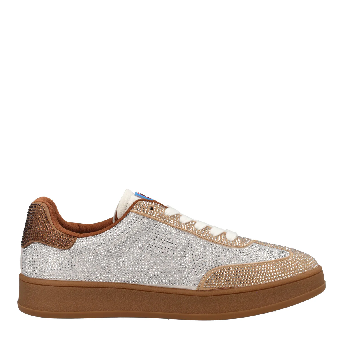 Sneakers Donna Beige e Argento - Image 2