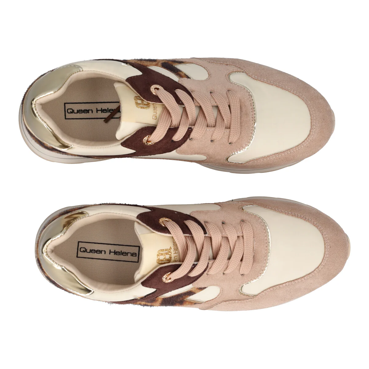 Sneakers Donna Beige e Animalier - Image 5
