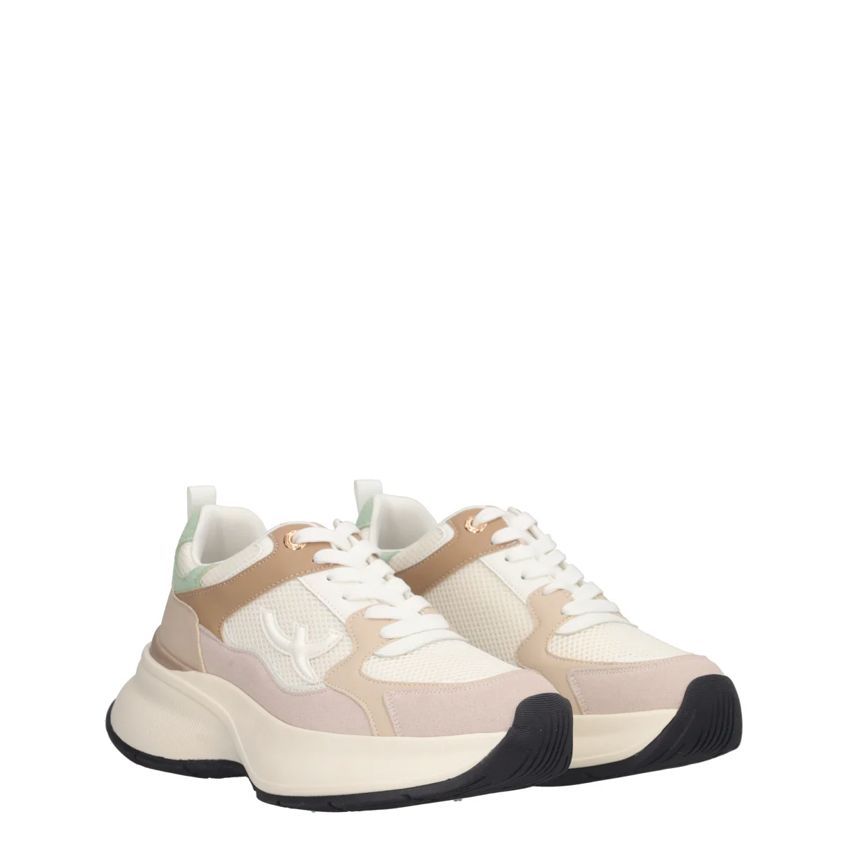Sneakers Donna Beige e Bianche - Image 3