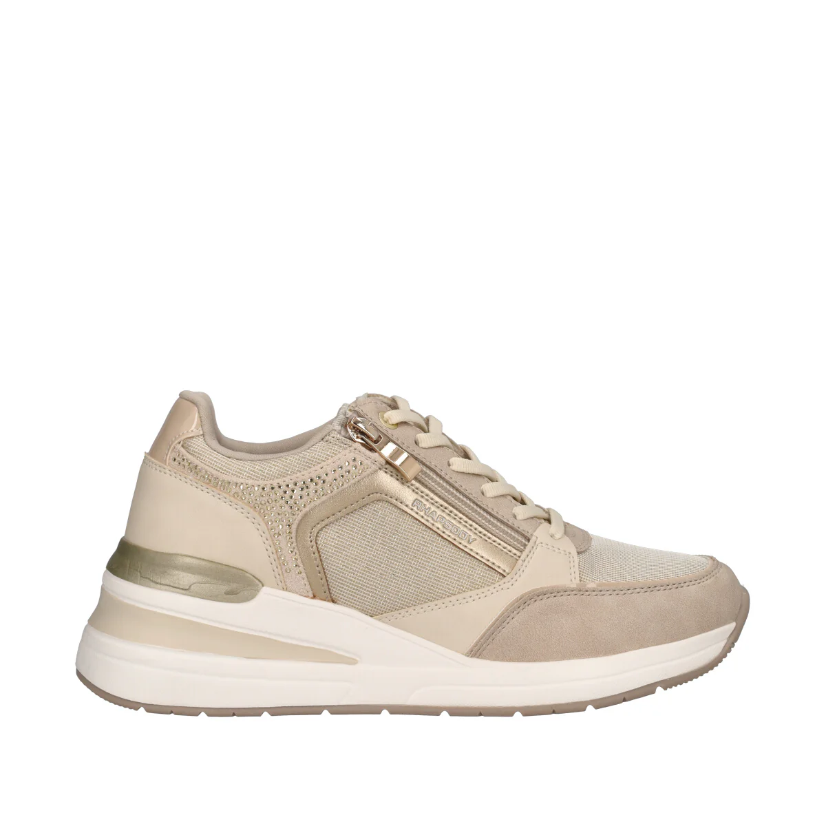 Sneakers Donna Beige e Oro
