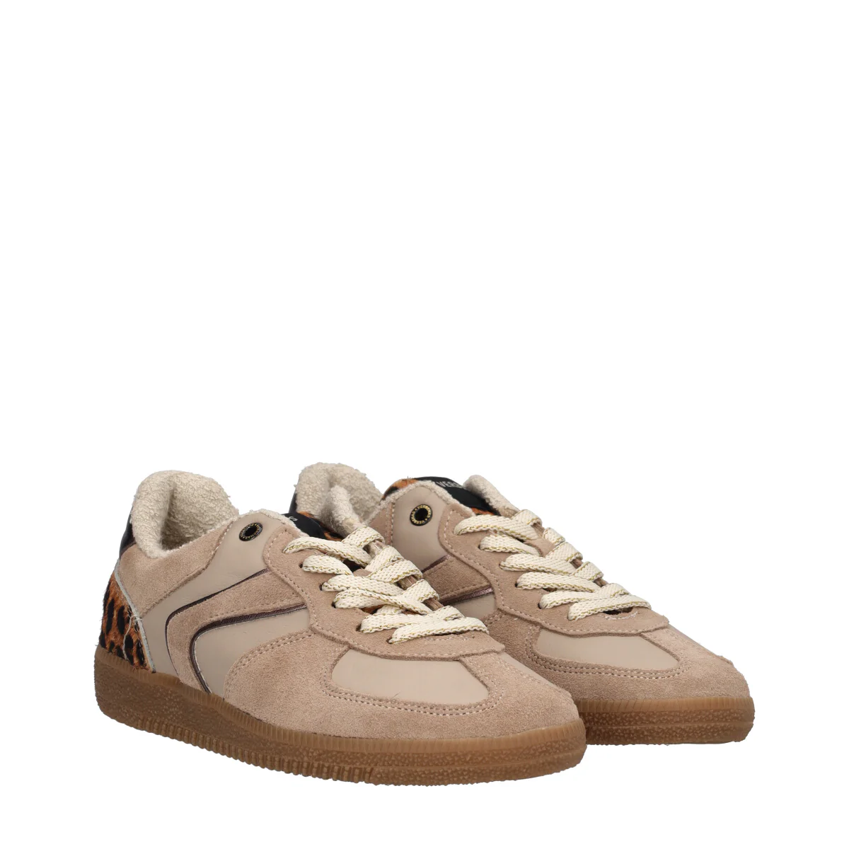 Sneakers Donna Beige e Animalier - Image 3