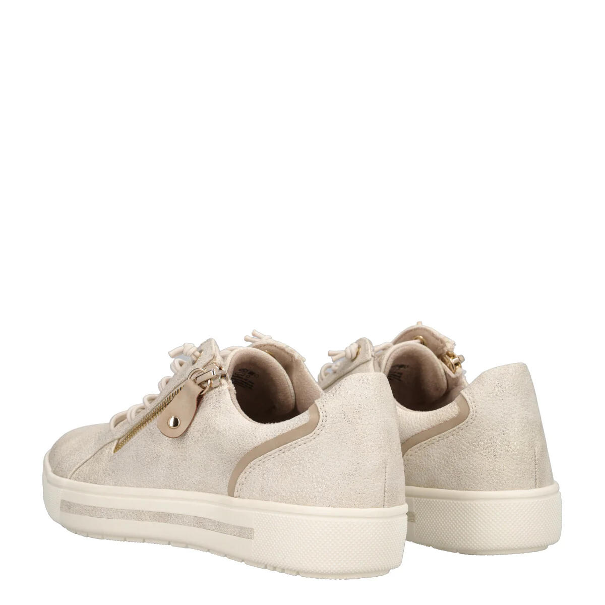 Sneakers Donna Cloudy Gold e Glitter - Image 4