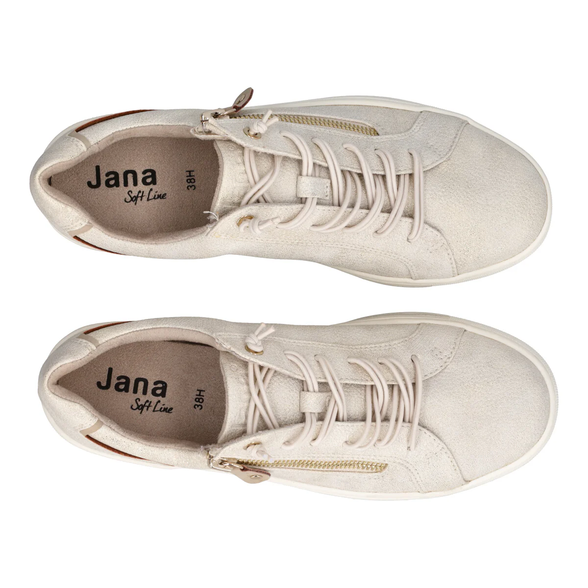 Sneakers Donna Cloudy Gold e Glitter - Image 5