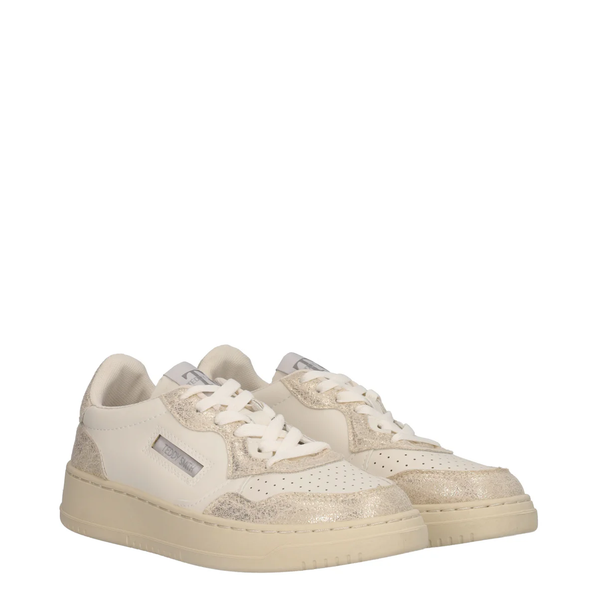 Sneakers Donna Off White e Oro - Image 3
