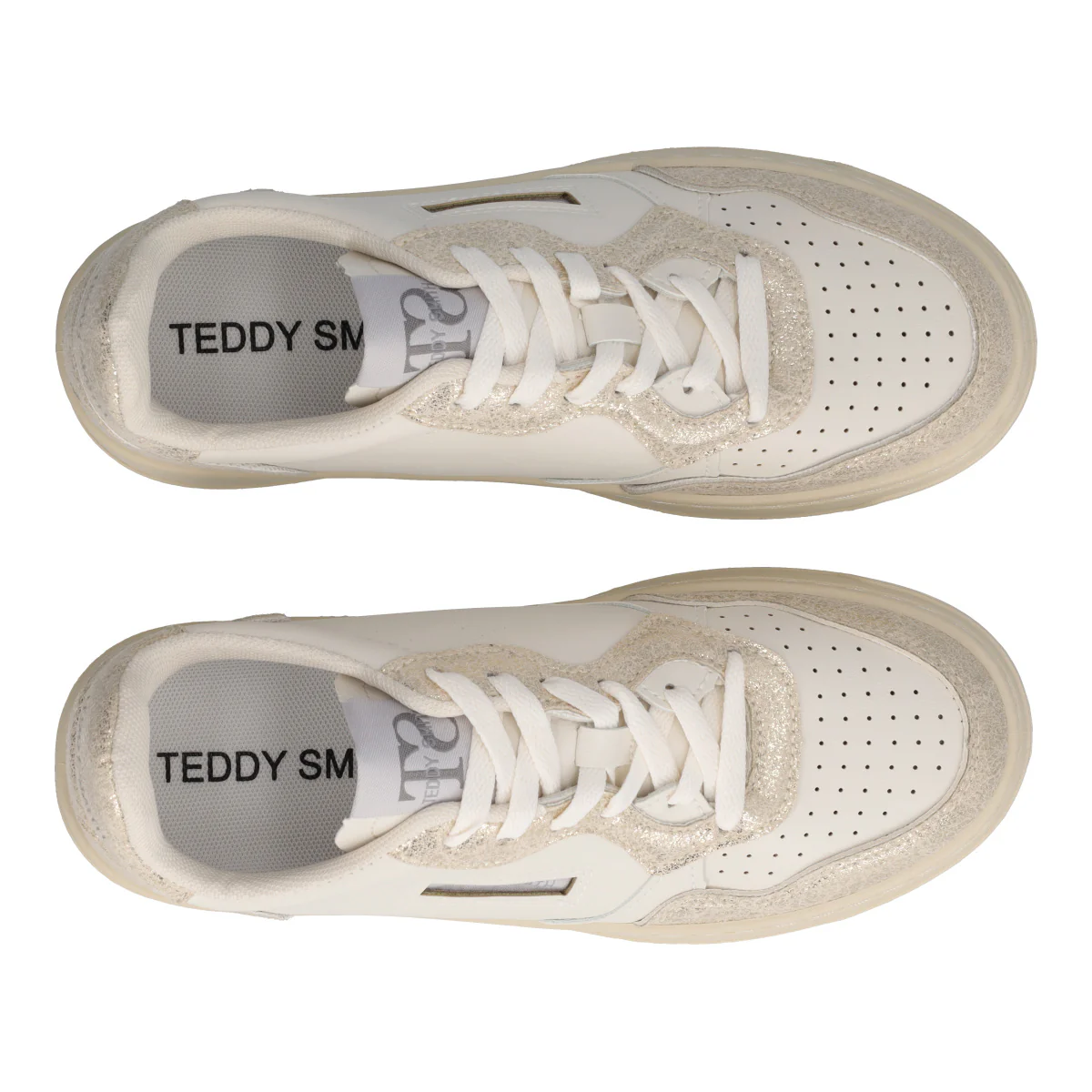 Sneakers Donna Off White e Oro - Image 5