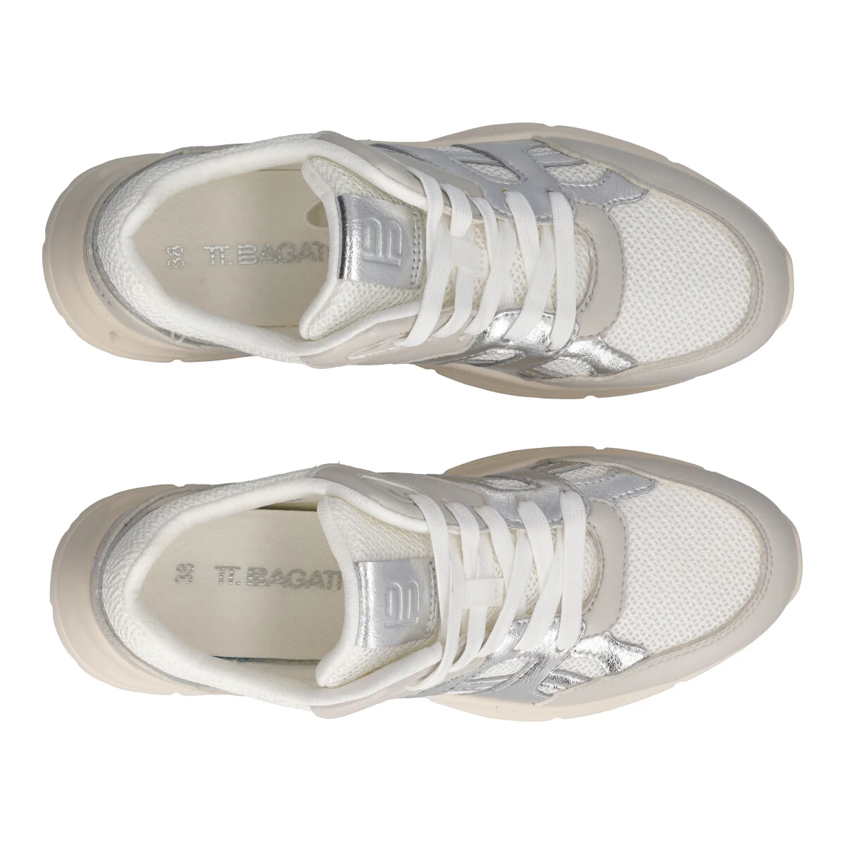 Sneakers Donna Bianche e Argento - Image 5