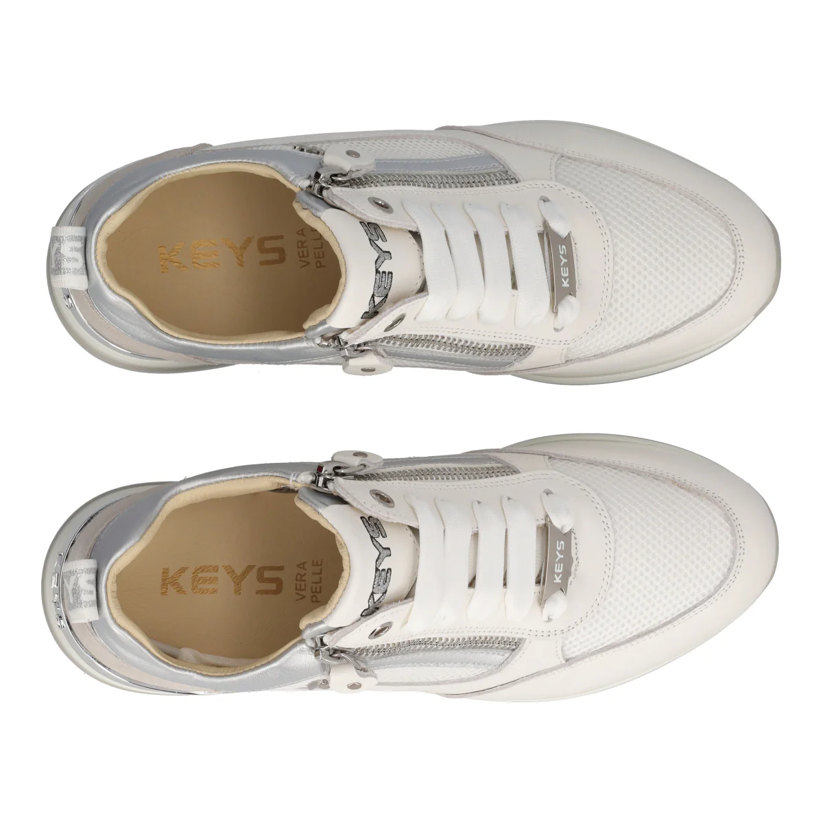 Sneakers Donna Bianche e Argento - Image 5