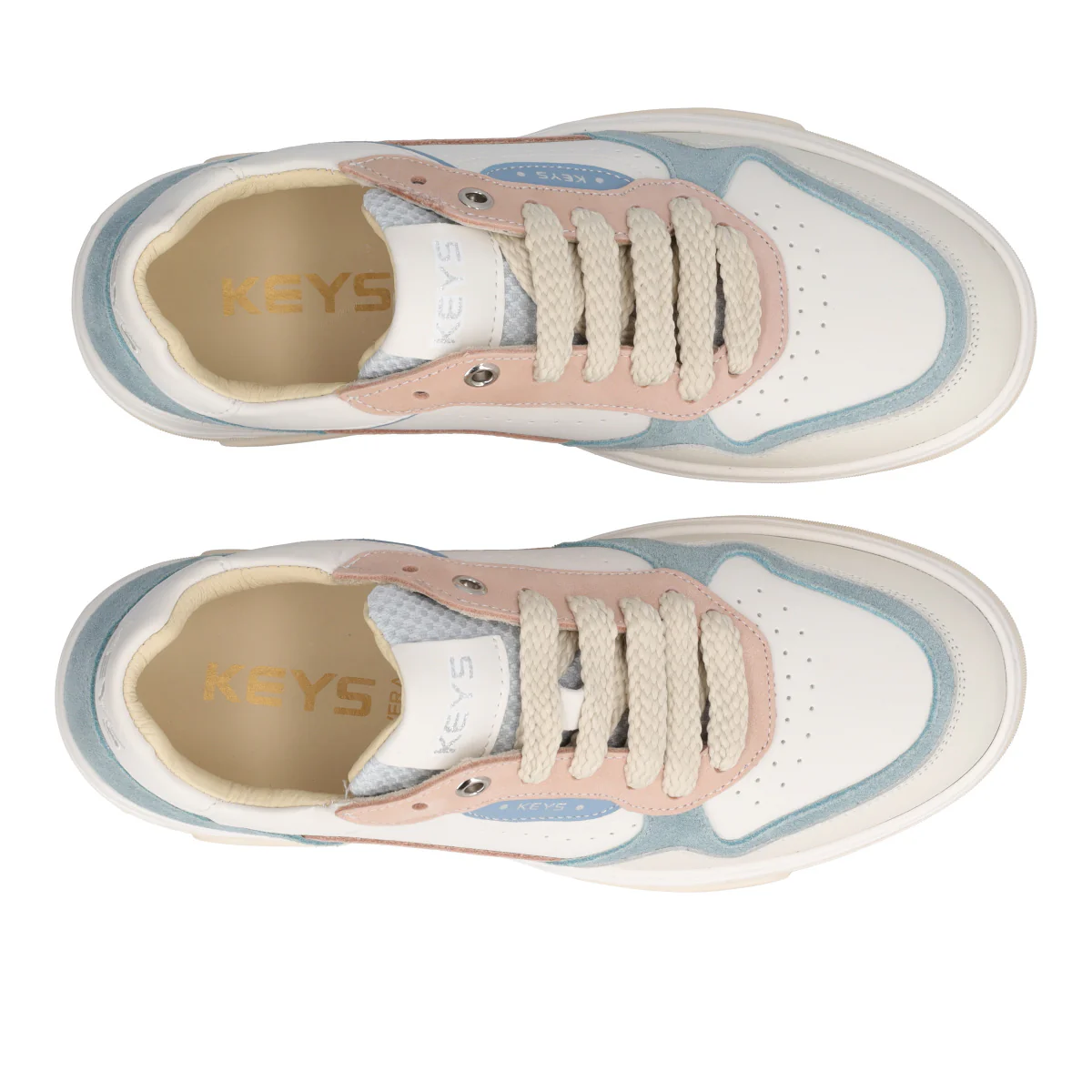 Sneakers Donna Bianche, Azzurre e Rosa - Image 5