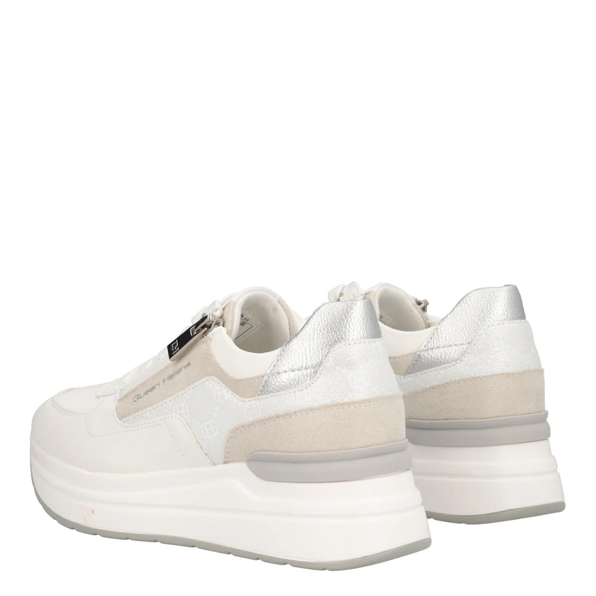 Sneakers Donna Bianche e Argento - Image 4