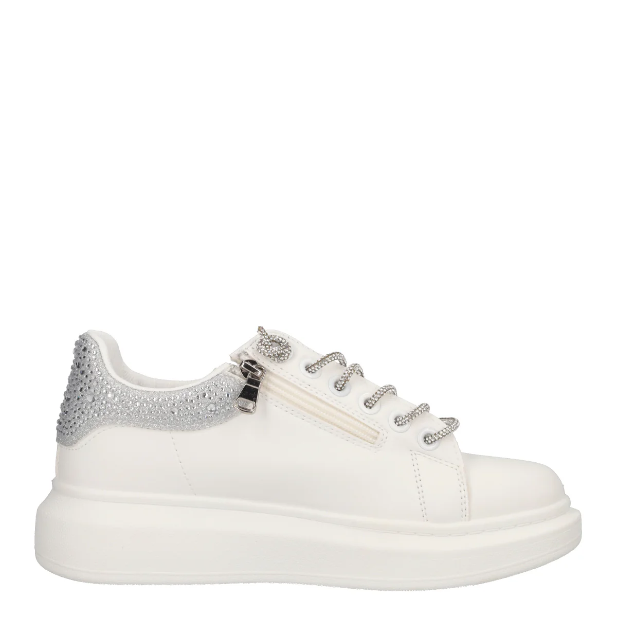 Sneakers Donna Bianche e Argento - Image 2