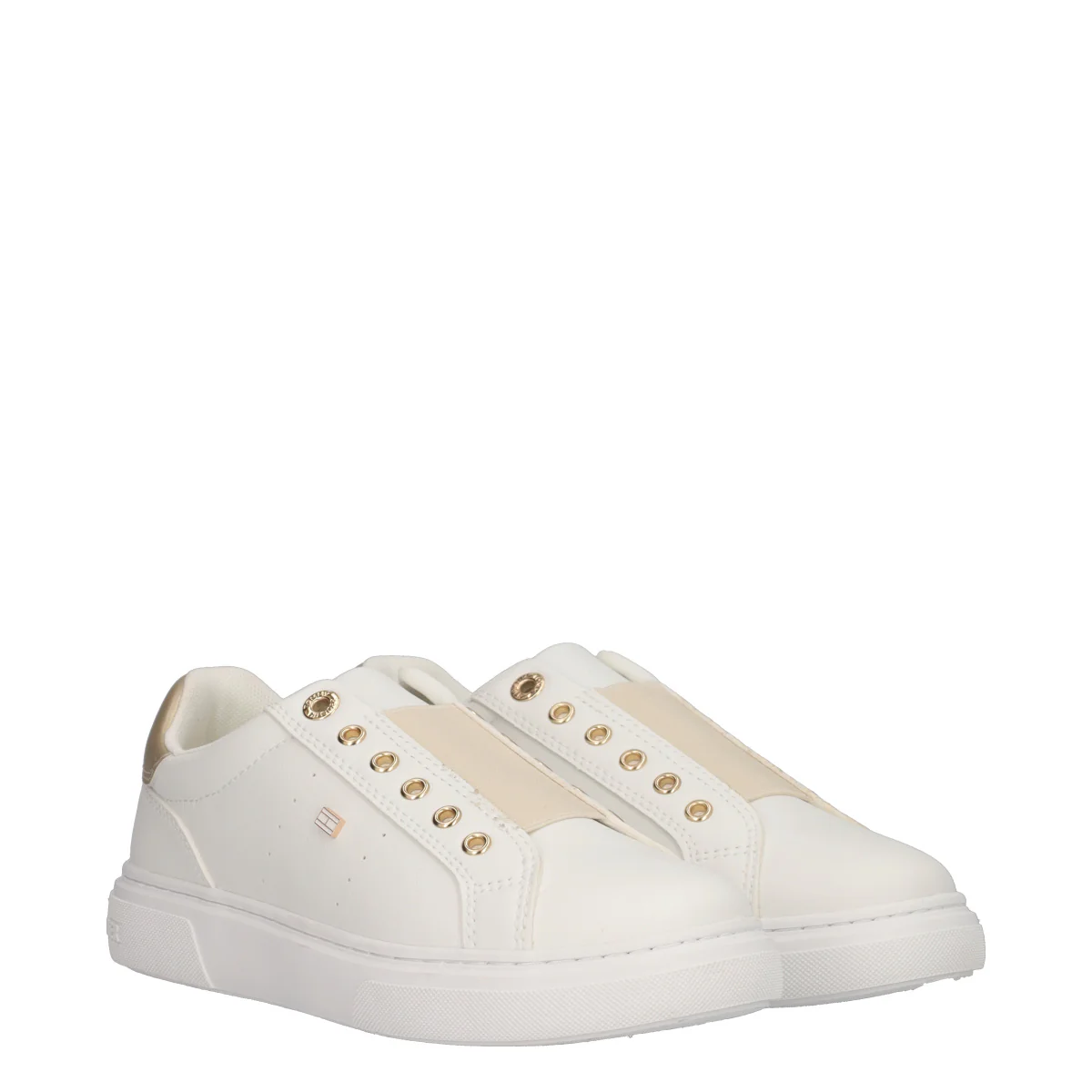 Sneakers Donna Bianche e oro - Image 3