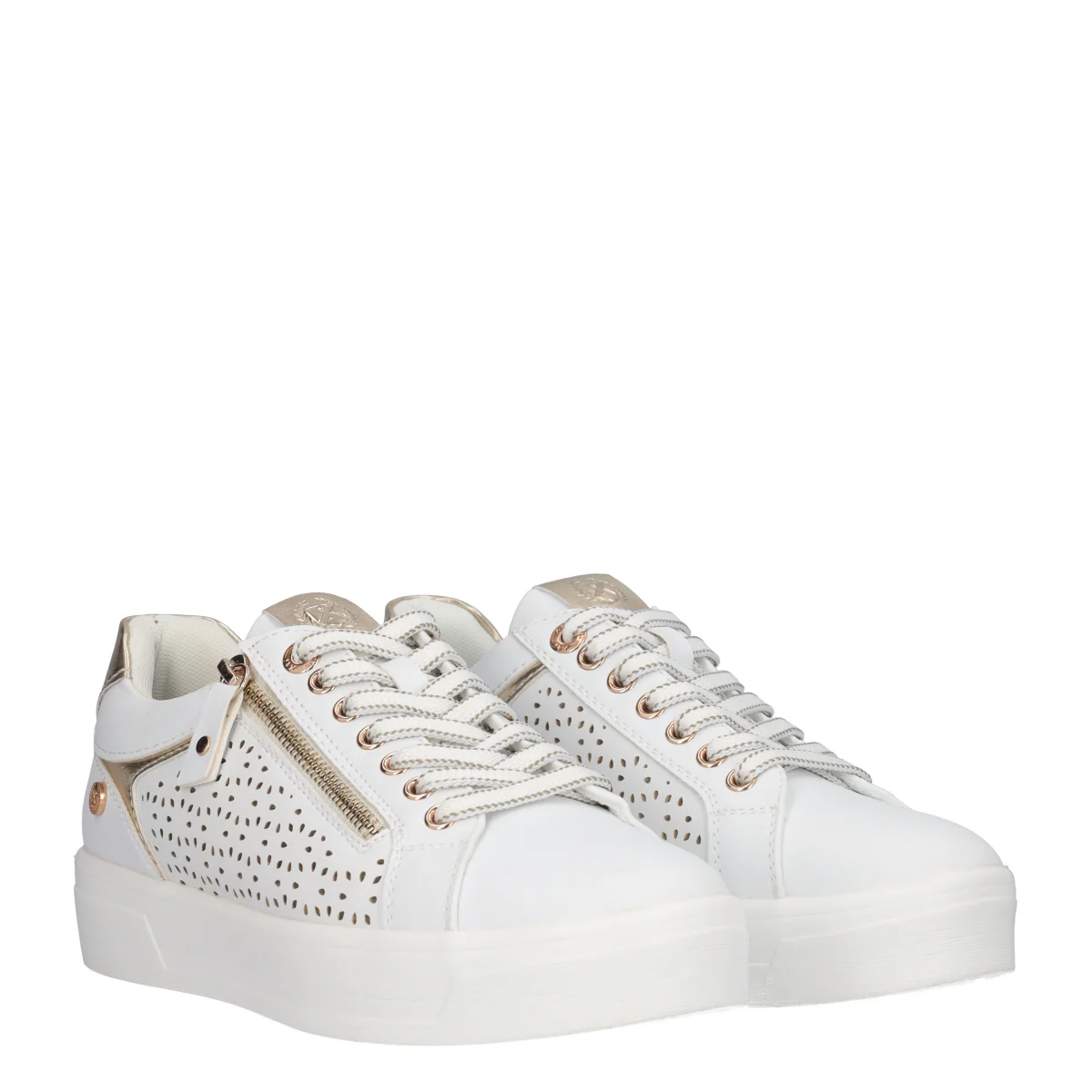 Sneakers Donna Bianche e Oro - Image 3
