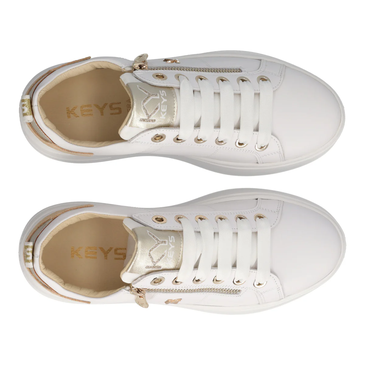 Sneakers Donna Bianche e Oro - Image 5