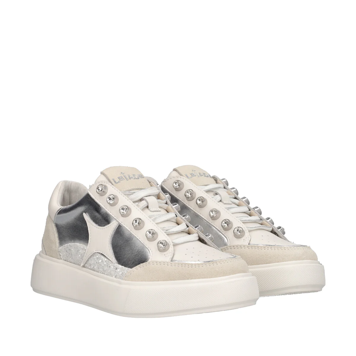 Sneakers Donna Bianche e Argento - Image 3
