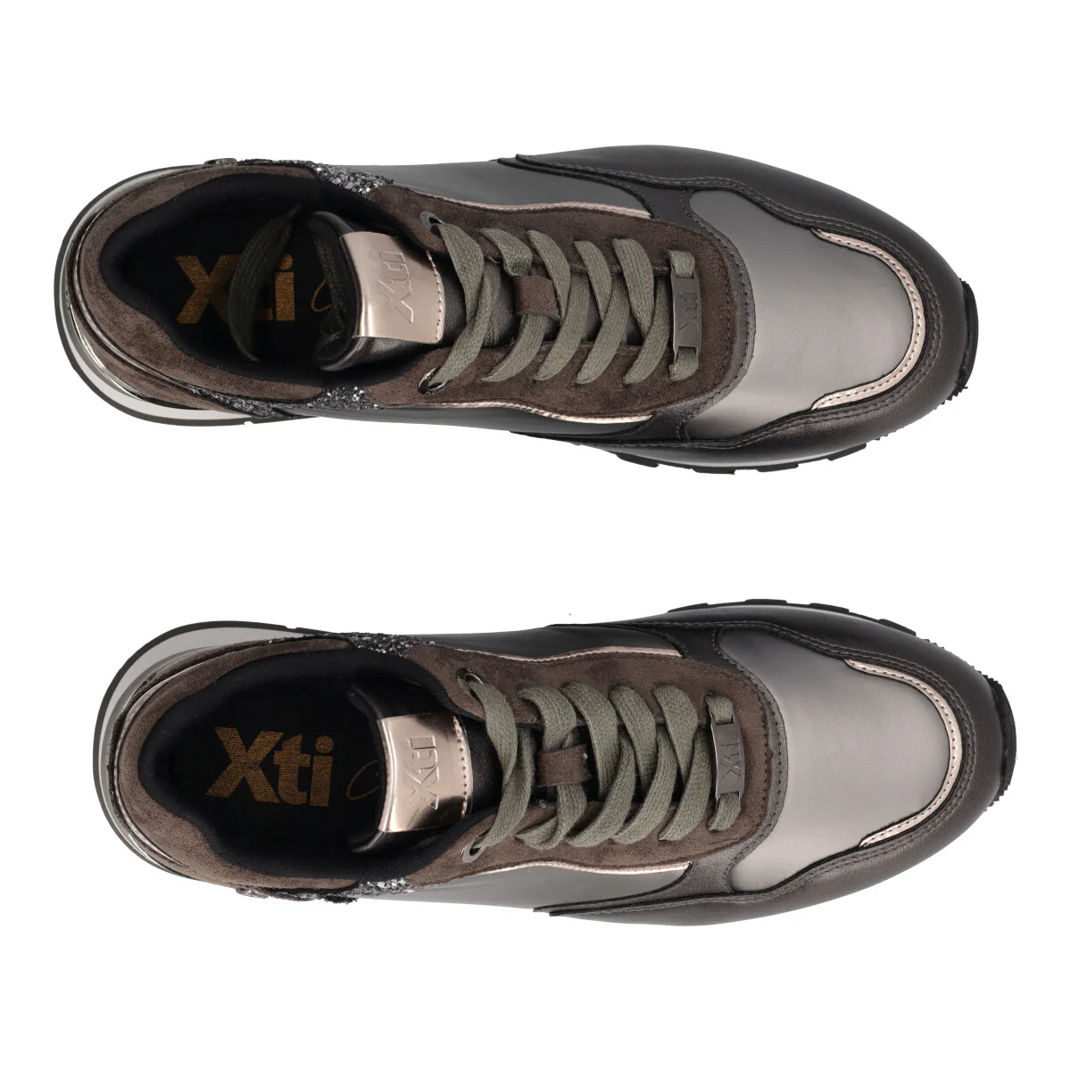 Sneakers Donna Grigio Metallizzato - Image 5