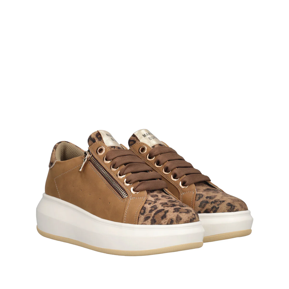 Sneakers Donna Marrone e Animalier - Image 3