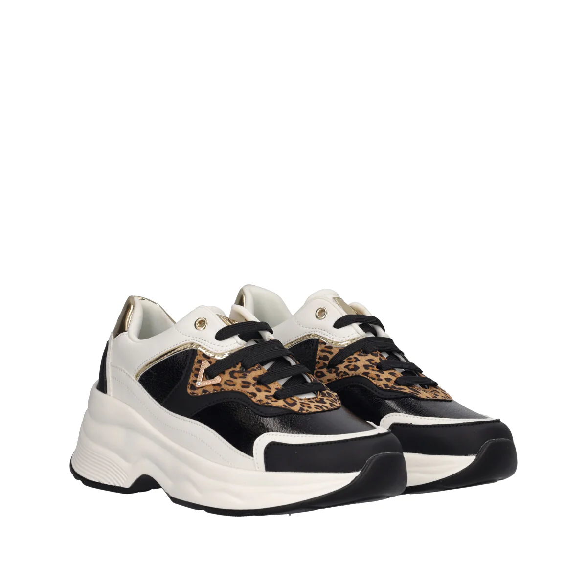Sneakers Donna Nera, Bianca e Animalier - Image 3