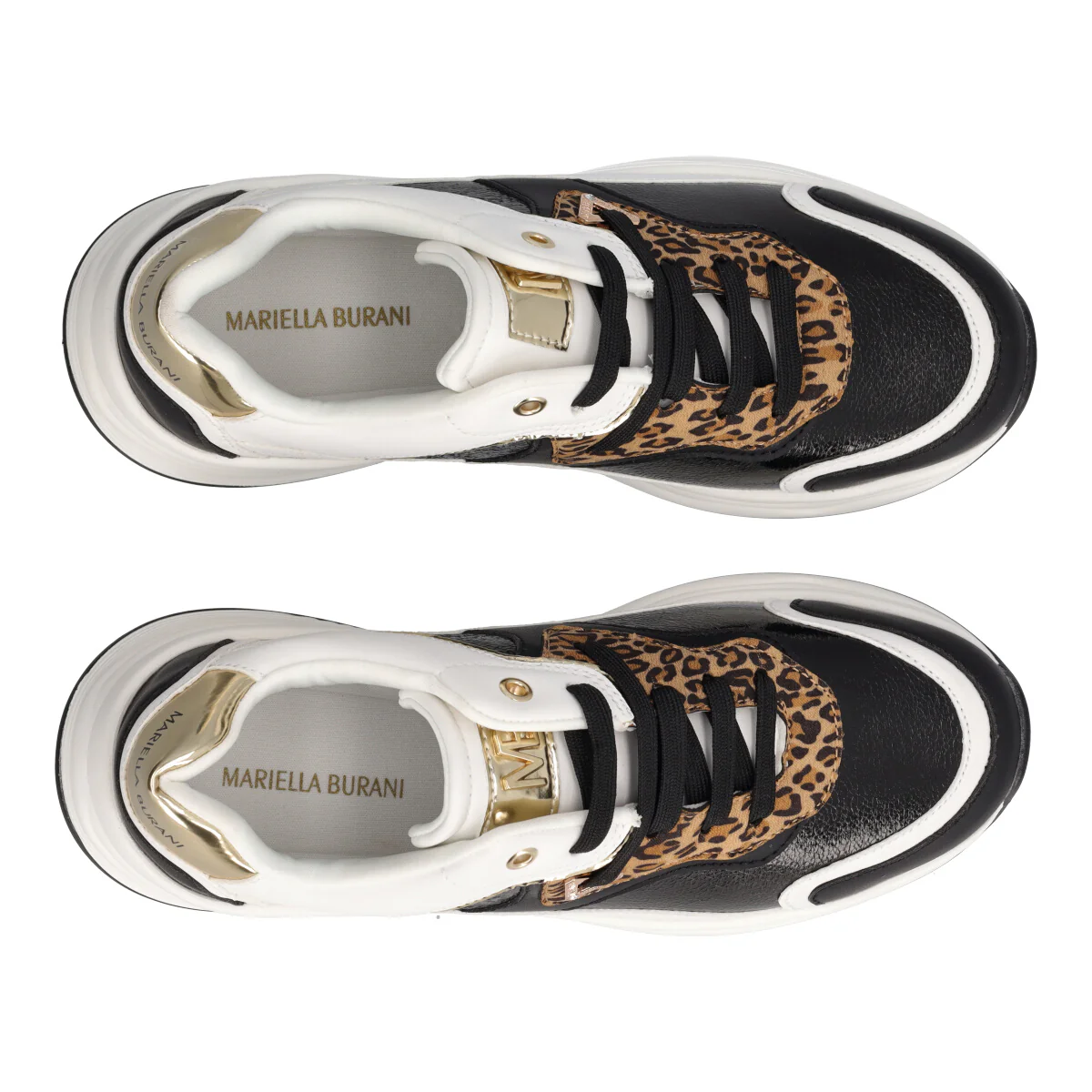Sneakers Donna Nera, Bianca e Animalier - Image 5