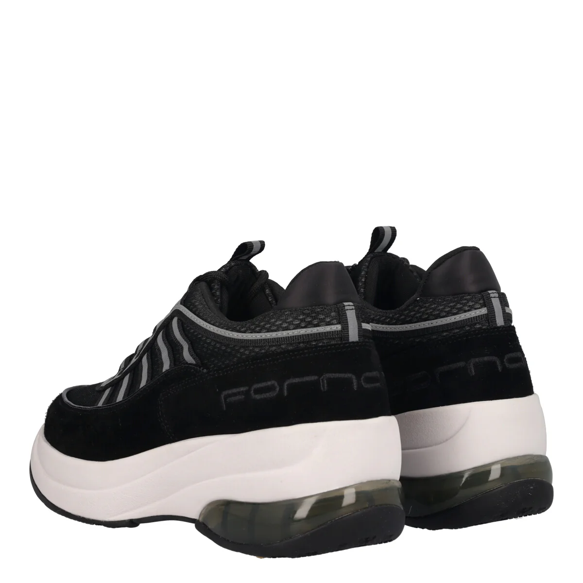 Sneakers Donna Nere con Zeppa 6 cm - Image 4